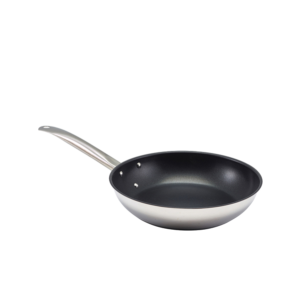 1524-ENS GenWare Economy Non Stick Stainless Steel Frying Pan 24cm - Image 1