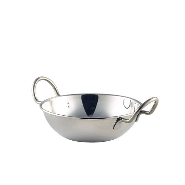 BD15 S/St. Balti Dish 15cm (6") With Handles - Image 1
