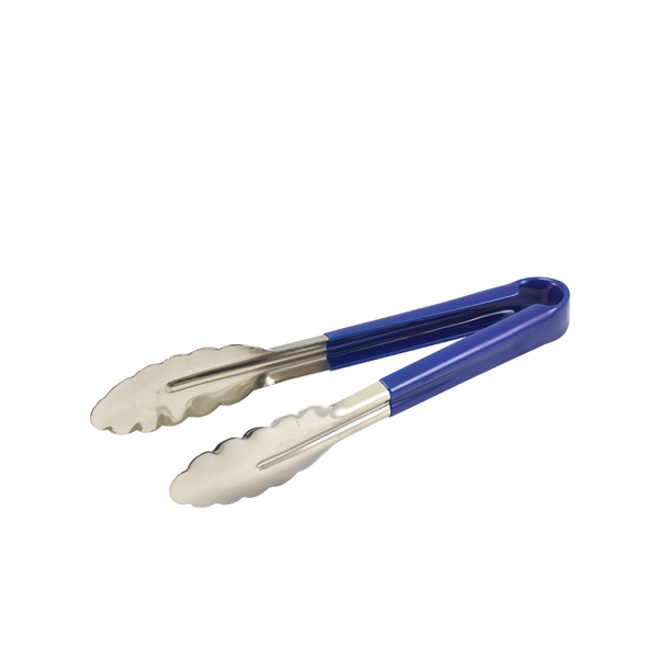 CCT31BL Genware Colour Coded St/St. Tong 31cm Blue - Image 1