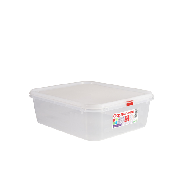 GNCPP12-100 GenWare Clear Polypropylene Container GN1/2 100mm - Image 1