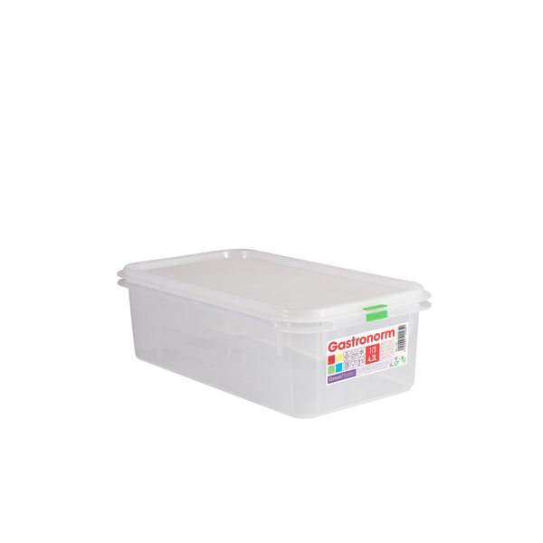 GNCPP13-100 GenWare Clear Polypropylene Container GN1/3 100mm - Image 1