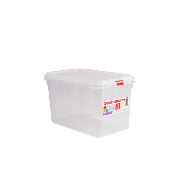GNCPP14-150 GenWare Clear Polypropylene Container GN1/4 150mm - Image 1