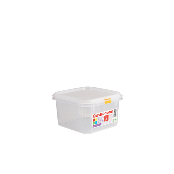 GNCPP16-100 GenWare Clear Polypropylene Container GN1/6 100mm - Image 1