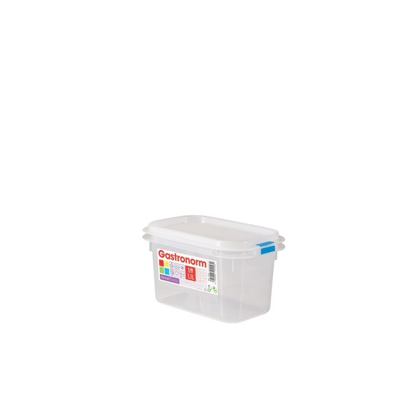 GNCPP19-100 GenWare Clear Polypropylene Container GN1/9 100mm - Image 1