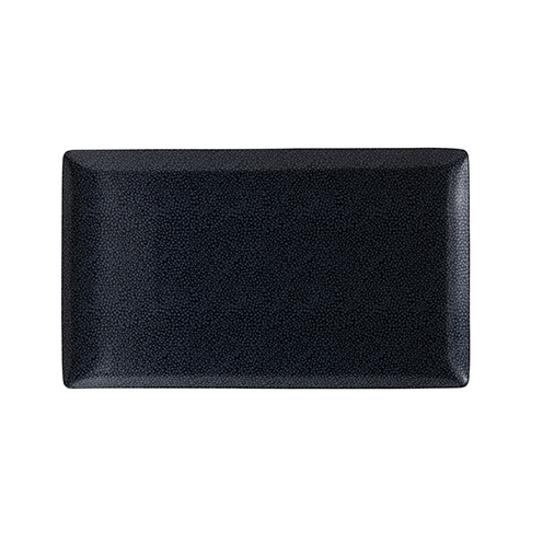 31-10-711LR Purity Pearls Dark Rectangular Plate 34x20cm - Image 1