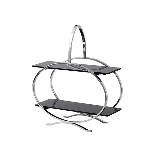 44-77-135LR Tea Stand + 2 Inserts 29x14cm - Image 1