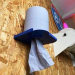 Toilet & Blue Rolls